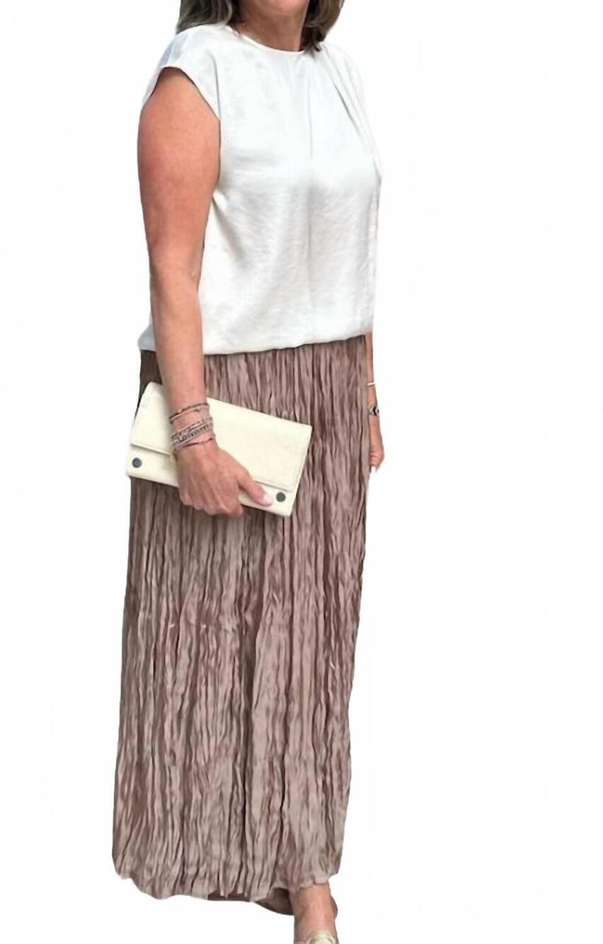 NEW ESQUALO satin top in off white